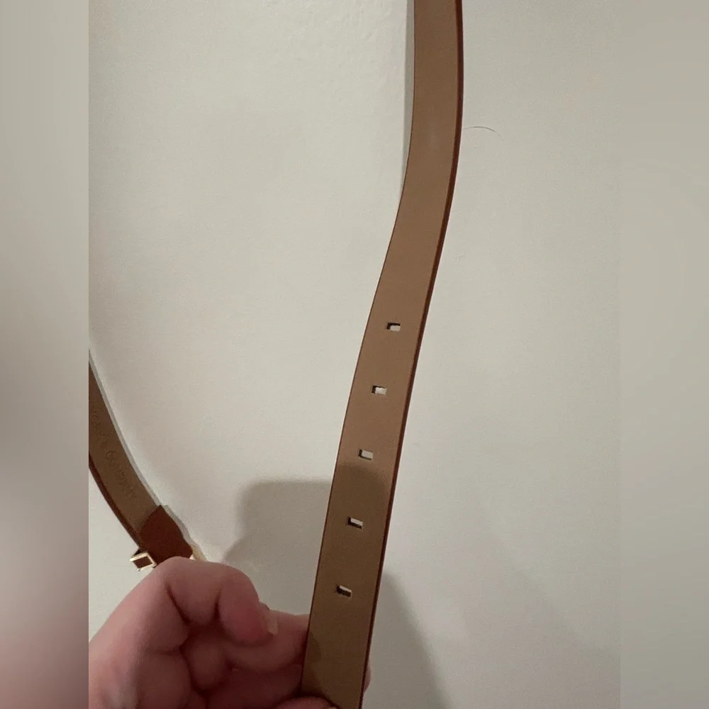 Classic Brown Women’s Belt with Gold Buckle